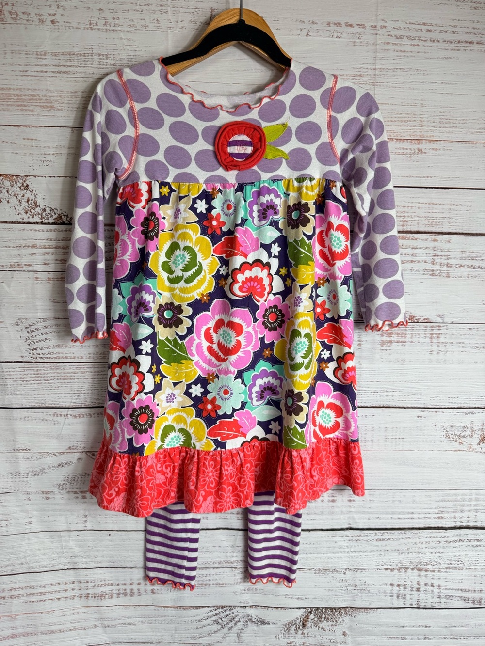 Baxter & Beatrice Girl’s Matching Set Purple Floral